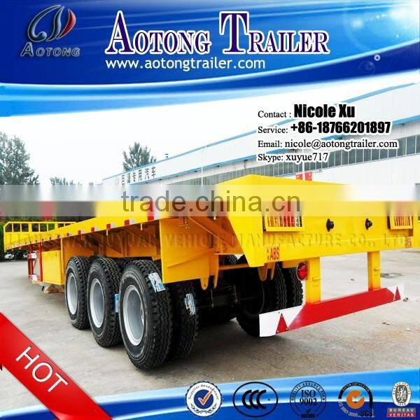 2/3 axles 40-60 tons flatbed semi trailer / flatbed trailer for sale