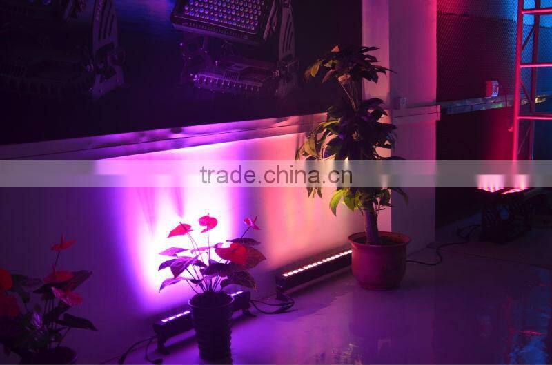 2014 hot sale outdoor led wash wall bar light /RGBW quad led wall washer light IP65 waterproof