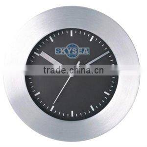 8 inch decorative wall mounted aluminium round clock