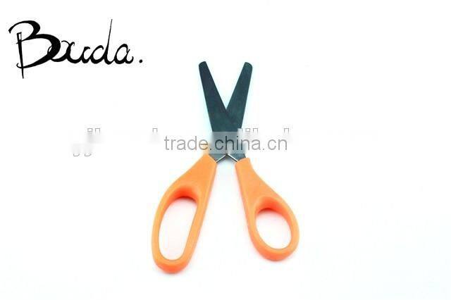 Small handle stainless steel with plastic handle children scissors BD-S1611