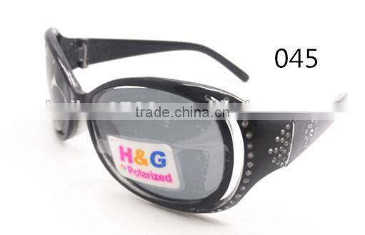 2015 Wholesales Plastic Polarized Kids Sunglasses With Plating Diamonds