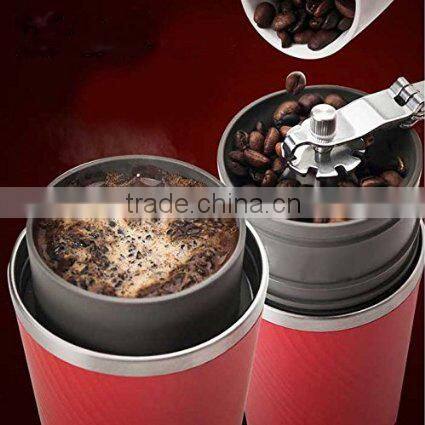 Portable all in one coffee maker with double wall stainless steel tumbler