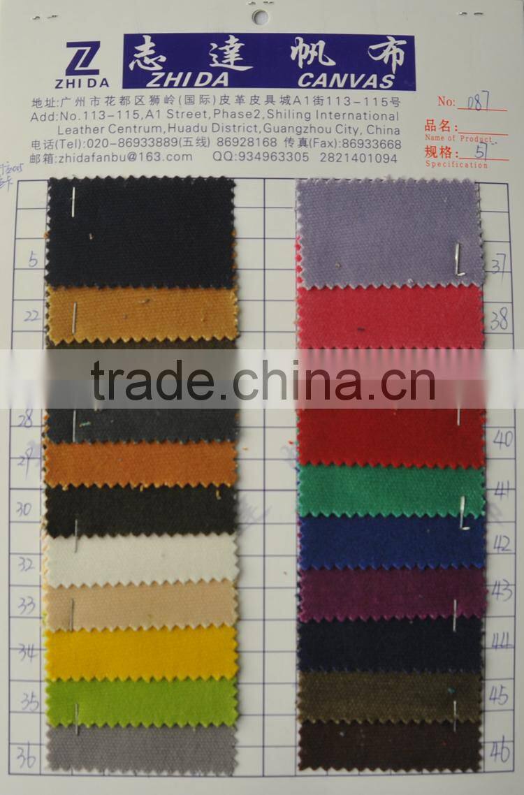 cheap and good cotton wax coated canvas fabric for bag tent luggage shoes