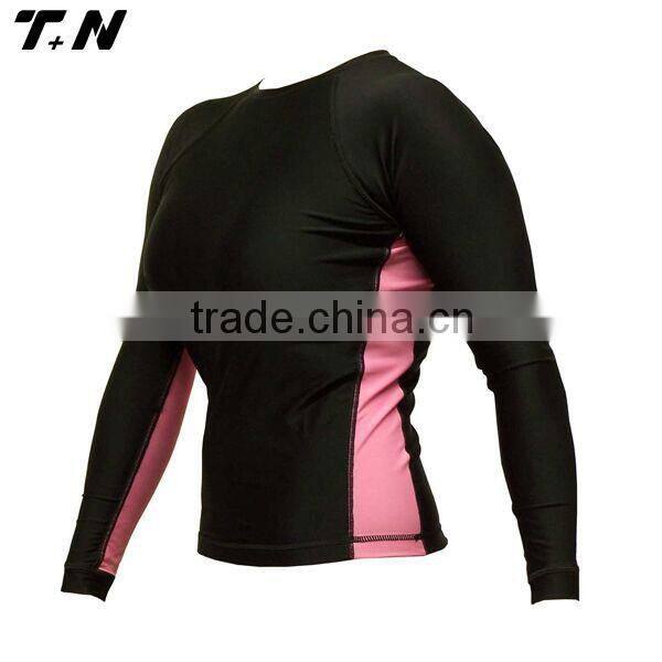 Women custom rash guard fabric