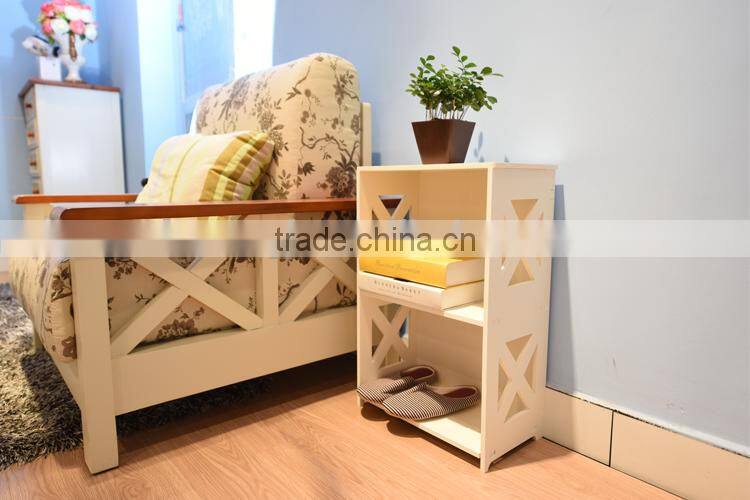 Factory direct sale cheap wooden display racks book storage shelf bedside shelf