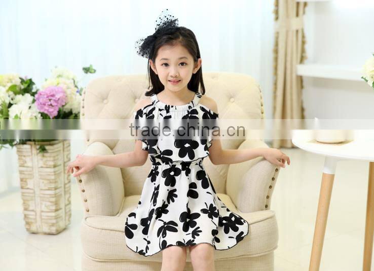 2015 new fashion children girl flower dress