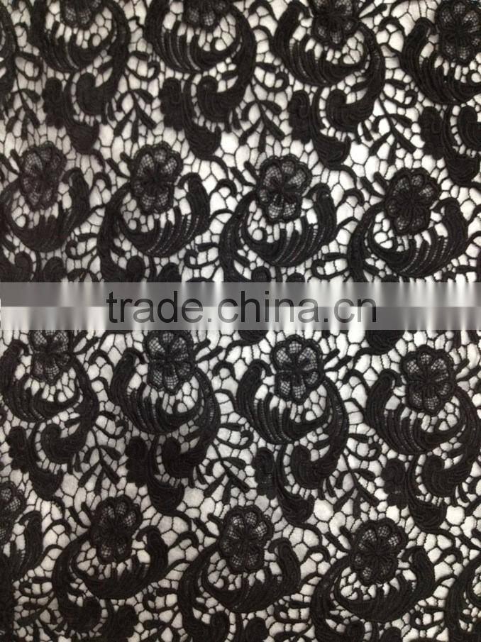 100% Qmilch Guipure Lace Fabric for Sale