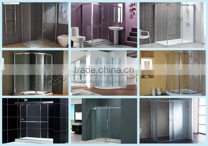 2015 china corner folding tempered glass shower cabins