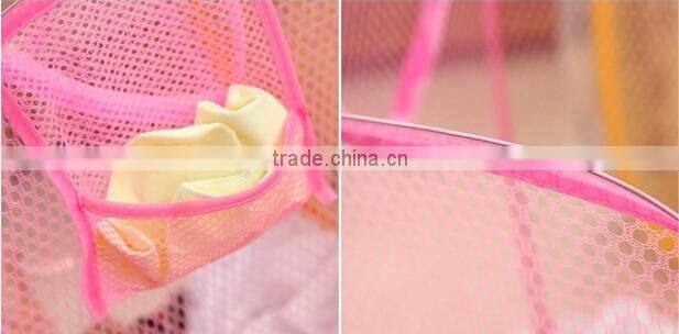 YIWU RODA Polyester mesh optional multicolor optional folding laundry basket