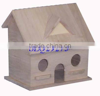 cheap handmade christmas wooden carved bird house