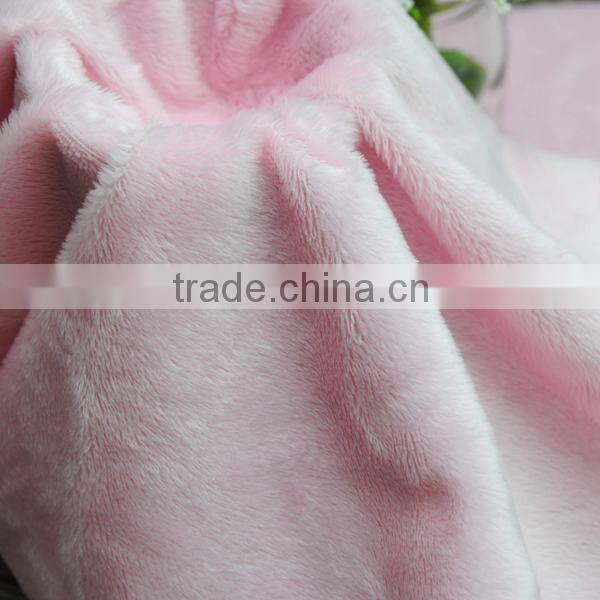 100% Polyester Super Soft 26 Colors Lt Pink Fleece Minky Fabric