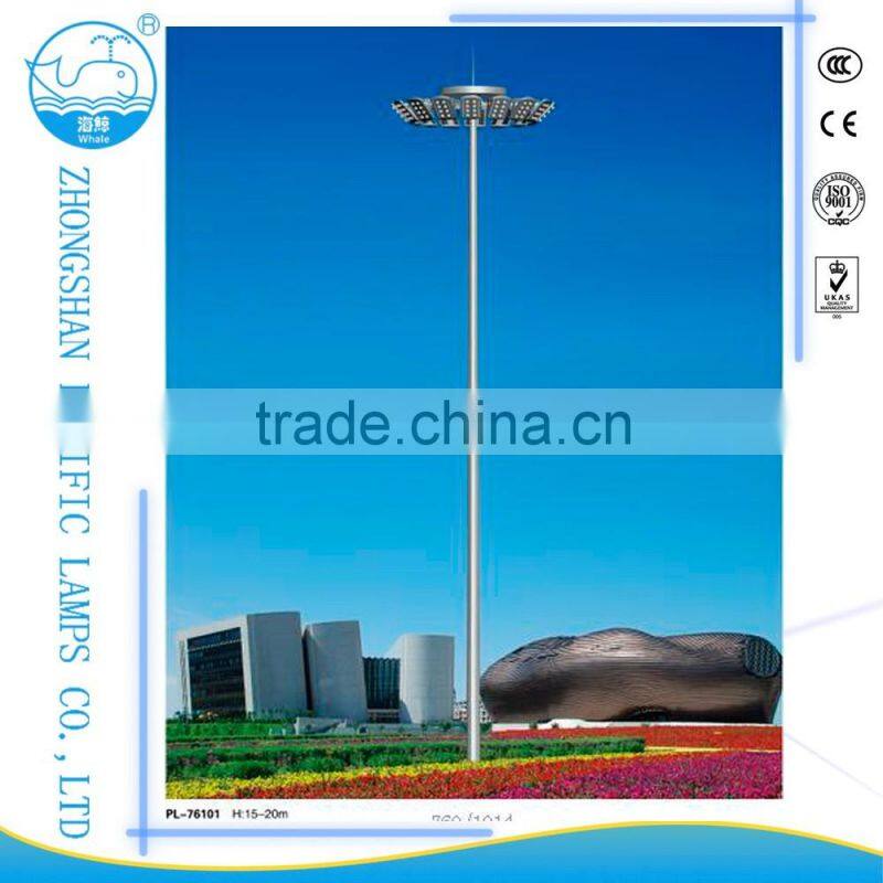 1000-5000w LED 15/20/25/30m high mast lighting pole hot selling