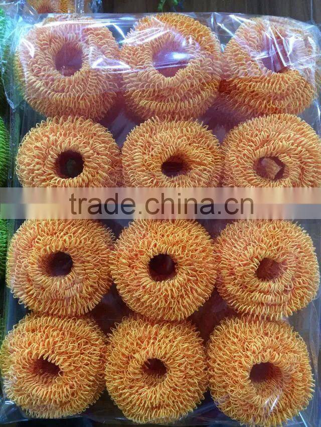 Muti-purpose new product Polyester fiber scourer Household cleaning item