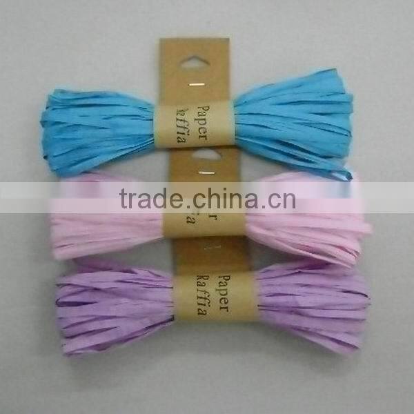 HOT SALE 3 Lanes Paper Raffia Ribbon Spool, Paper Cord for Present Wrapping Decorations