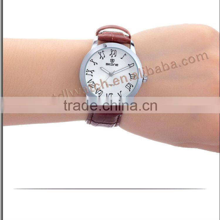 low MOQ cheap price watch Elegant white dial couple watch for wedding gifts