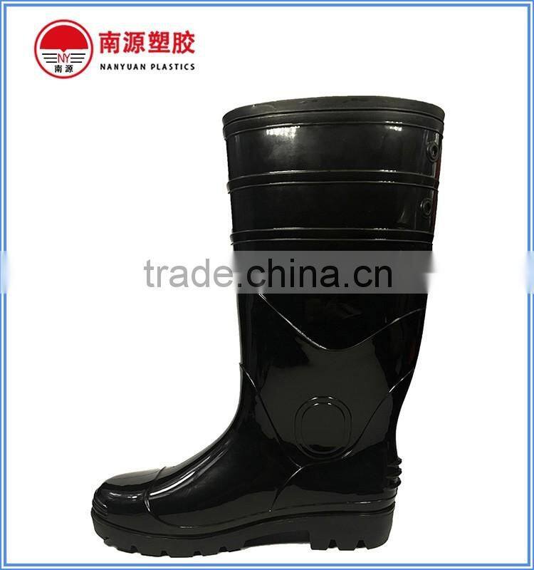 PVC safety working rain boots for men