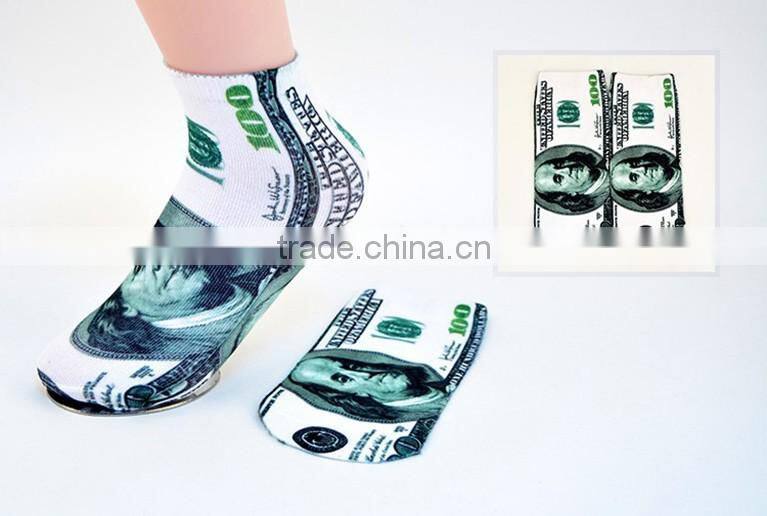 wholesale ladys colorful ankle sublimation blank socks