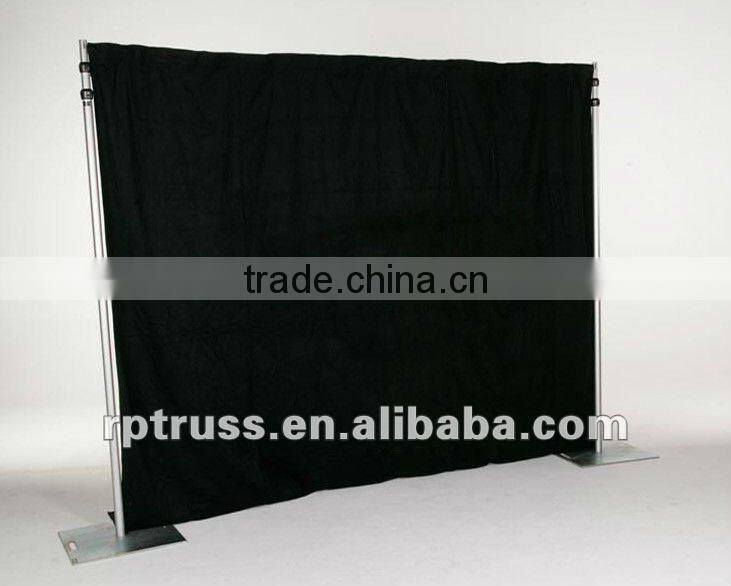 wedding Backdrop pipe system in black color with height adjustale Upright
