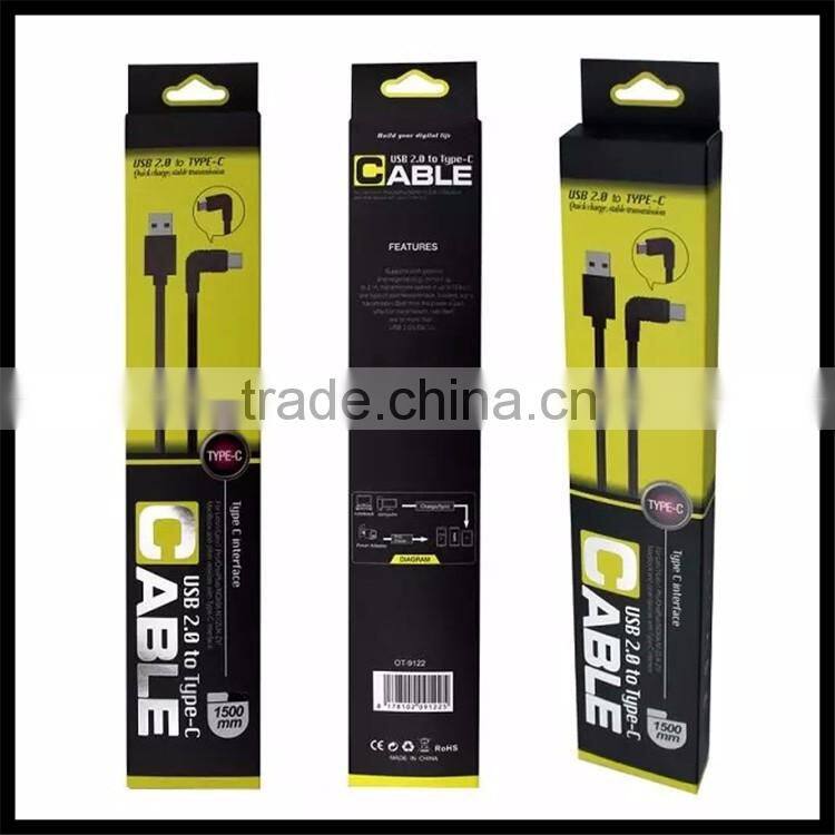 2016 Fast Charging Flexible Elbow joint Data LineType-C to USB 2.0 Cable
