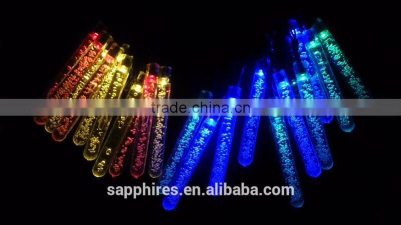 led christmas wedding party holiday indoor outdoor solar battery PILLAR 20LEDS string lights