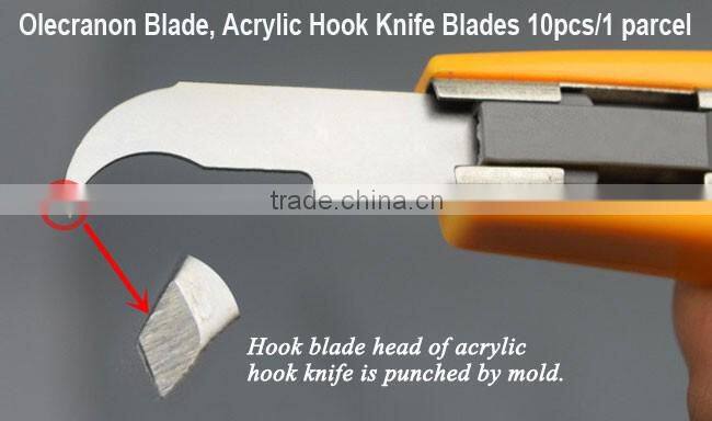 Olecranon Blade, Acrylic Hook Knife Blades 10pcs/1 parcel