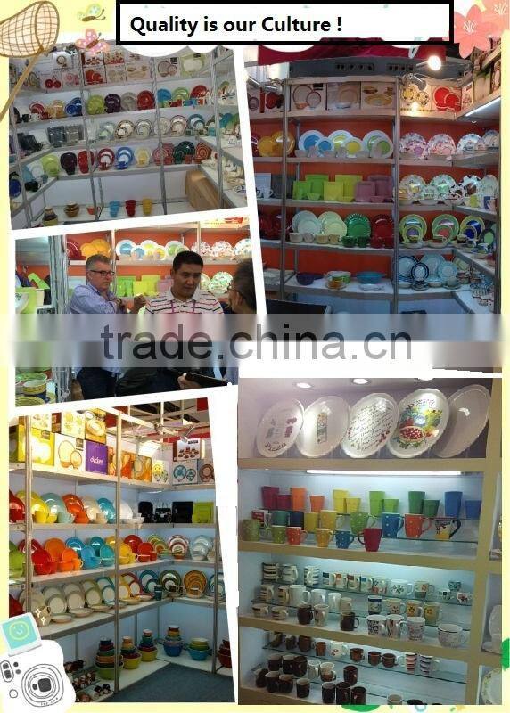 dots design stoneware tableware made in China 16pcs ceramic dinnerware and stoneware dinner set