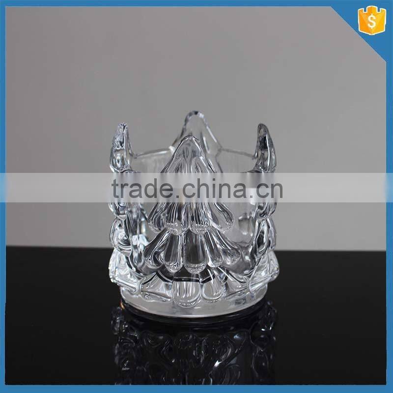 alibaba china crystal hand pressed glass antique votive cup with christmas tree patttern