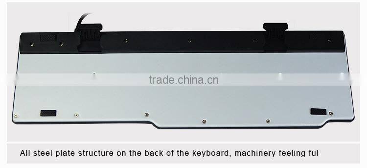 Adjustable backlit gaming keyboard_professional half mechanical keyboard