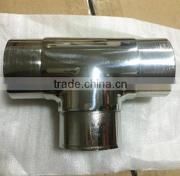 stainless steel handrail elbow bracket end-cap support flange