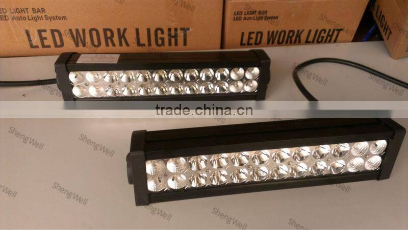 13 inch 9-32v DC IP67 Flood/Spot/Combo led bar light 72w