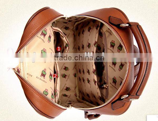 china alibaba lady leisure time leather fashionable backpack