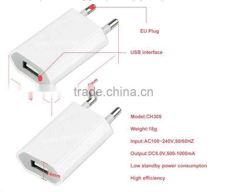 Portable USB Charger,EU/USa Plug USB Home Wall Charger Colorful USB Charger For iphone/mobile Phone