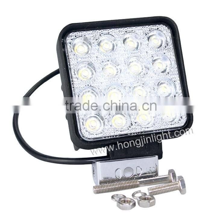 High Quality super bright 48 Watt Working Led Lights 12v Offroad IP67 waterproof led headlight