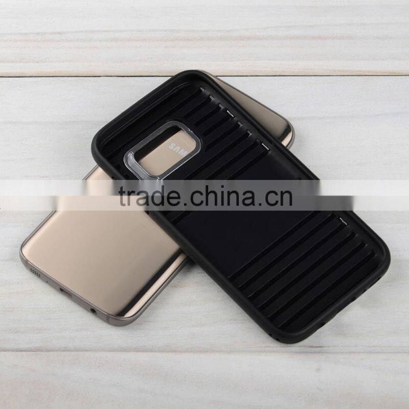 C&T Heavy Duty Brushed Metal Texture Hybrid Dual Layer Slim Protector Case Cover for LG G4