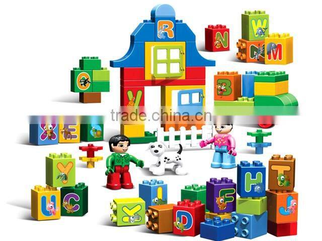 Big Barreled Alphabet Blocks Toy 70PCS Large Particles Children's Educational Enlightenment Block Toys