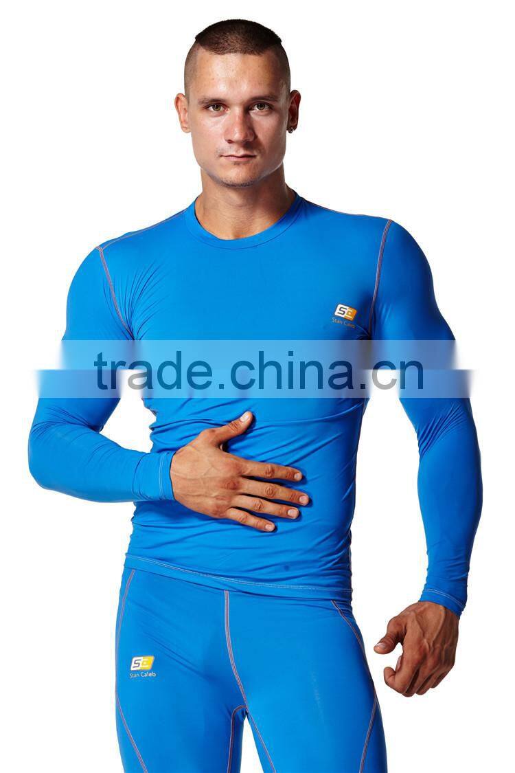 High quality compression Shirt Custom Compression T-Shirt Super Stretchy Compression Shirt