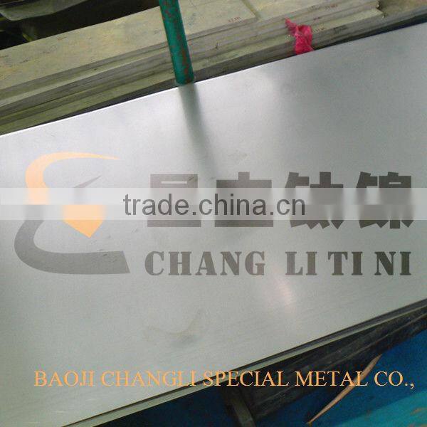 astmb265 titanium plate for industrial use