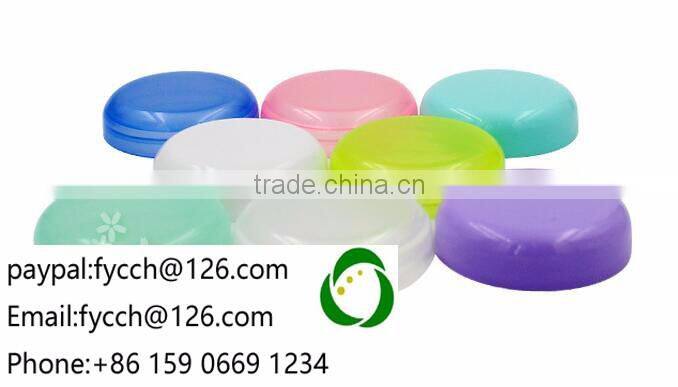 50g Green Plastic jar container with plastic lid cap