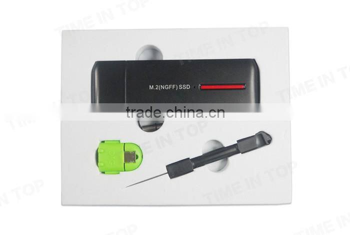 High quality M.2 NGFF SSD to USB3.0 External Case