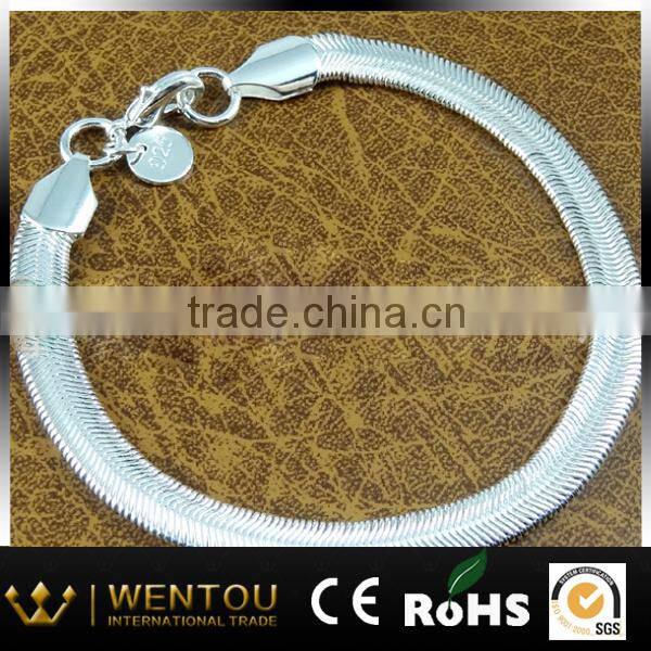 snake chain bangles jewelry 925 sterling silver bracelet