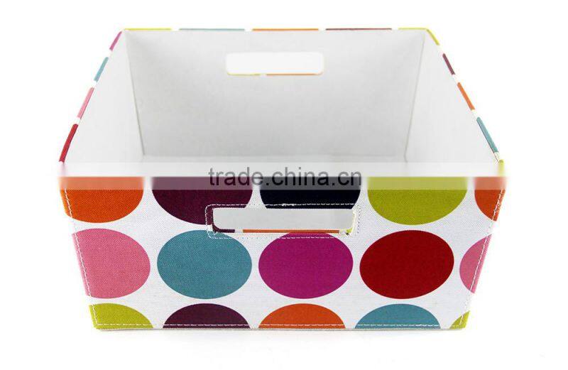 Manufacturer custom colourful home clothes storage box fabric store box