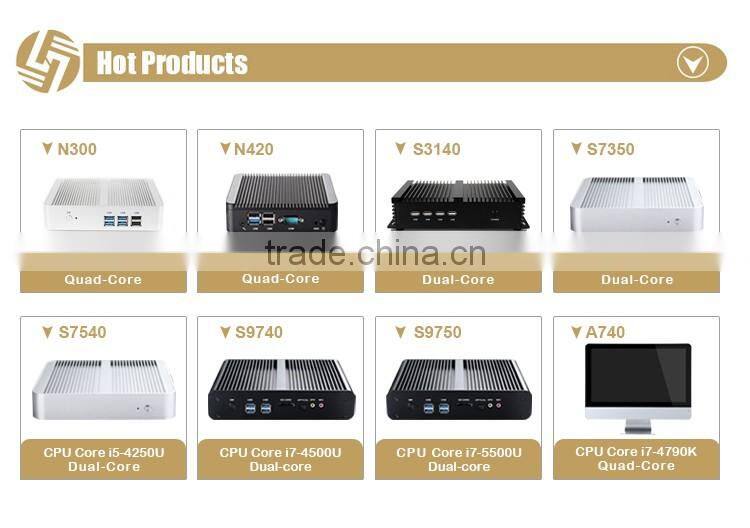 Oem manufacturer i5 Dual core Turbo Boost 2.60GHz 4G ram SSD x86 mini pc with vga