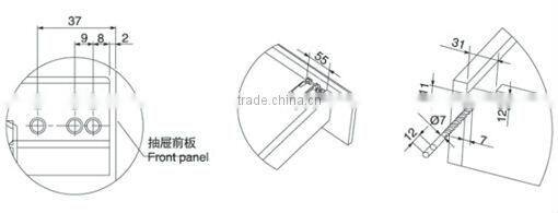 Ball bearing drawer glides YD-HG309