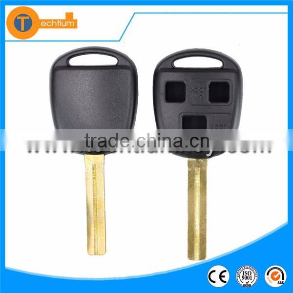 plastic 3 button car remote fob shell without logo with 37mm TOY48 blade for Lexus ct200h ls400 is300