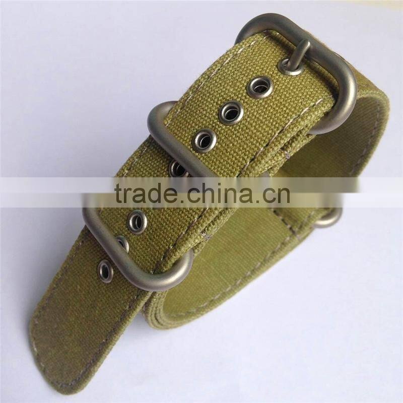 Double Layers Ballistic Nylon Canvas Watch Strap