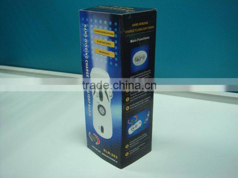 Camping Light Charger Dynamo Flashlight With 2 Way Radios+Phone Bank