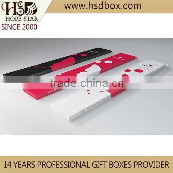 Plain high end folding cardboard box,Hot selling human hair packaging