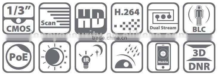 1.3MP Hikvision ip camera vandelproof Mini Dome network Camera