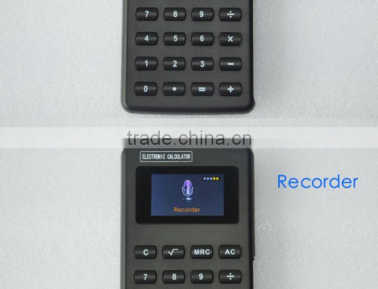 Magic Calculator with MP4 function has eBook, Photo, Music, Video, Recorder, FM Radio, Emergency Button to back to Calculator