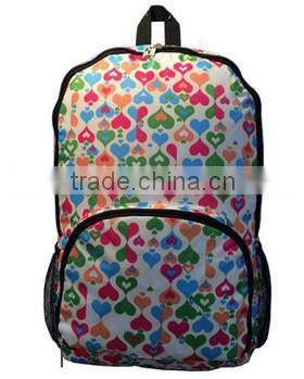 210D ripstop with pvc back polyester Backpack foldable